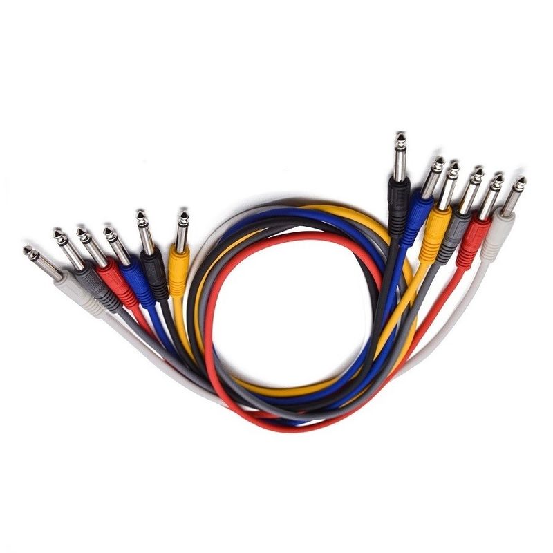 1 Foot Guitar Patch Cables Leads For Effect Pedal 6 Colors Guitar Pedal Instrument Cable