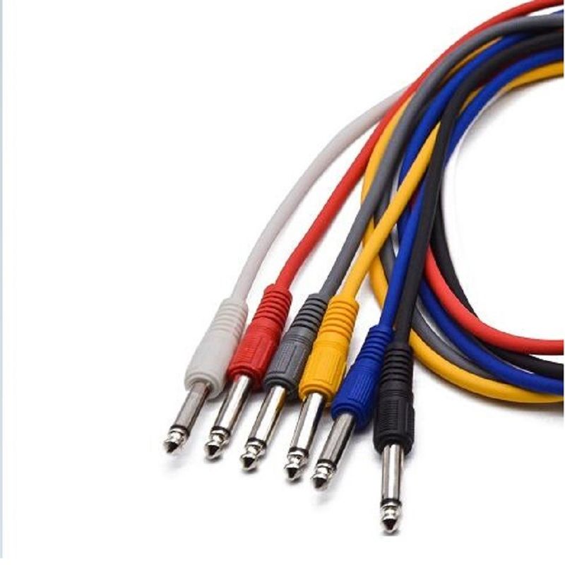 1 Foot Guitar Patch Cables Leads For Effect Pedal 6 Colors Guitar Pedal Instrument Cable