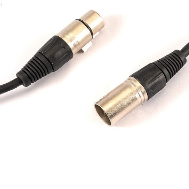 Black XLR Microphone Cables Male To Female Mic Cord Leads For Microphone Mixer